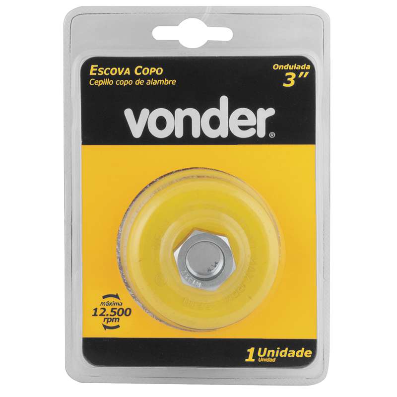ESCOVA COPO 3" ONDULADA AC VONDER 6325033140